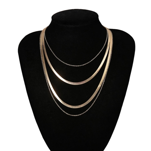 New Vintage Boho Necklaces For Women Multi-level Golden or silver color - Picture 4 of 6